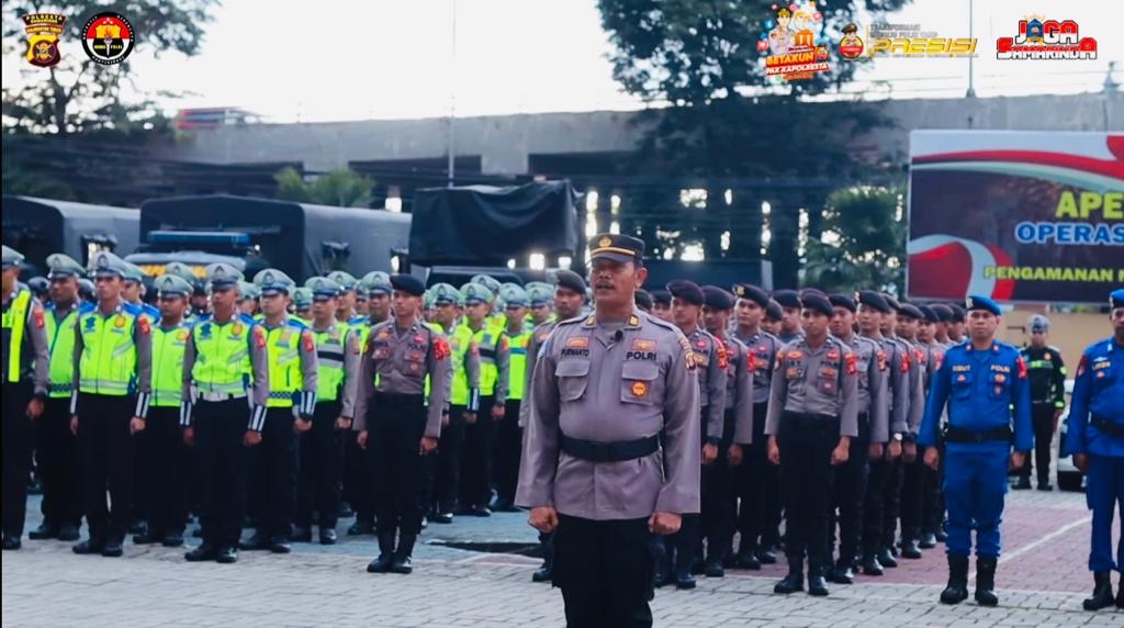 Polresta Samarinda Gelar Pasukan Kesiapan Pengamanan Tahun Baru 2024