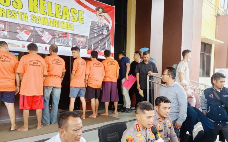 Narkoba 1,5 Kilogram di Samarinda Gagal Edar, Delapan Orang Dibeluk Polisi