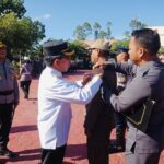 Bupati Kutim Ardiansyah Sulaiman menjadi Irup di Halaman Mako Polres Kutim