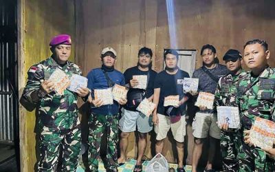 Penyelundupan Kosmetik dari Malaysia Digagalkan Pamtas RI Nunukan