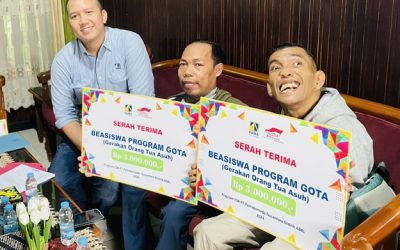 PAMA Salurkan Program Beasiswa GOTA Bagi Penyandang Disabiltas dan Prestasi Tidak Mampu