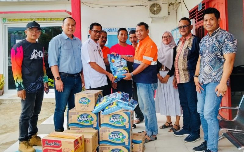 Tanggap Darurat Bencana Longsor di Kukar, PAMA dan Mitra Kerja Salurkan Bantuan Sembako