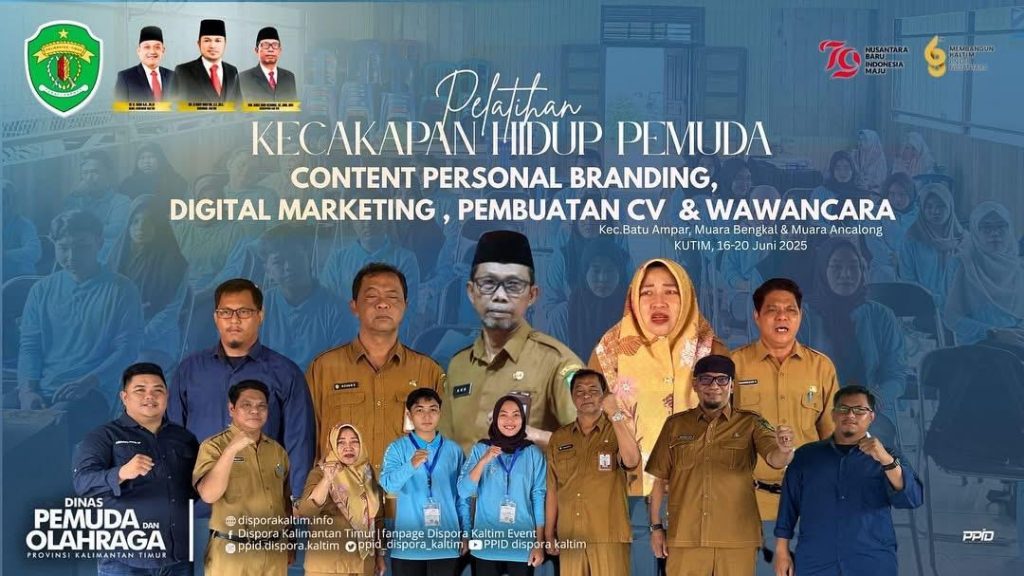 Dispora Kaltim Latih Kecakapan Hidup 150 Pemuda Kutim jadi Kompeten