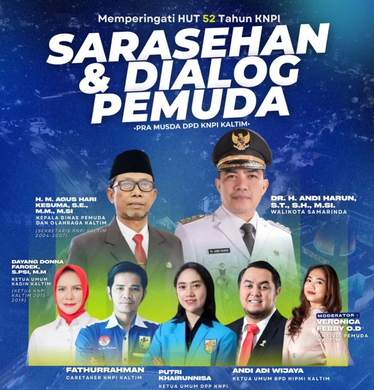 KNPI Usia 52, Akan Gelar Sarasehan dan Dialog Kepemudaan untuk Menyalakan Semangat Pemuda Kaltim