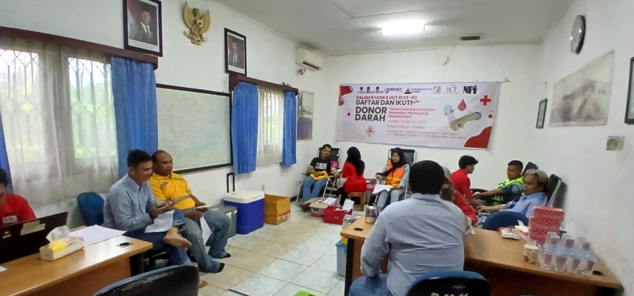 Sambut HUT RI Ke-80, PAMA ABKL-Mitra Kerja Donor Darah Terkumpul 70 Kantong