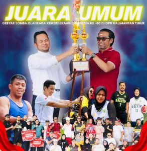 GOR Kadrie Oening Jadi Pusat Lomba HUT 80 RI di Kaltim, Dispora Raih Juara Umum