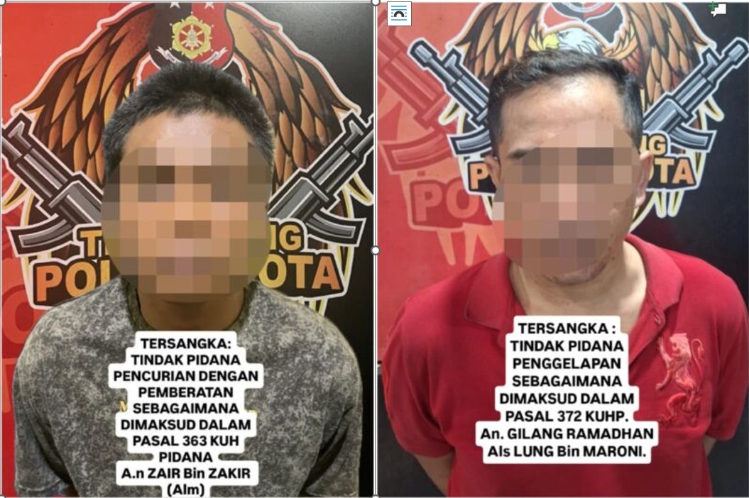 2 Maling HP dan Motor di Samarinda Ditangkap Polisi