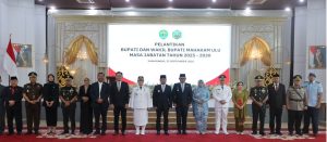 Pimpinan dan Anggota DPRD Kaltim Hadiri Pelantikan Bupati-Wabup Mahulu Angela-Suhuk