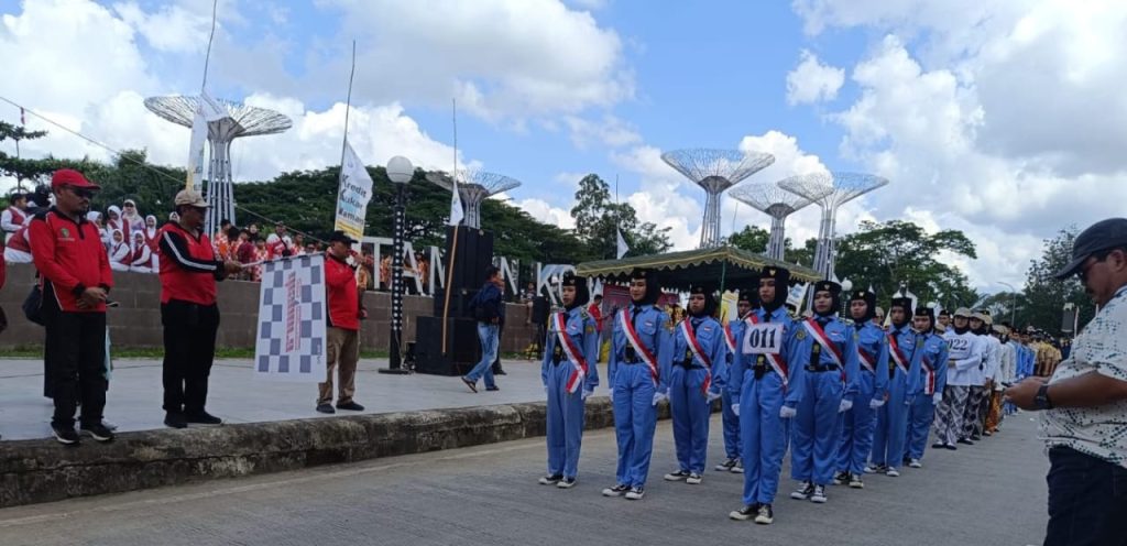 Meriahkan Hardiknas, 218 Regu se-Kukar Mengikuti Lomba Gerak Jalan 2025