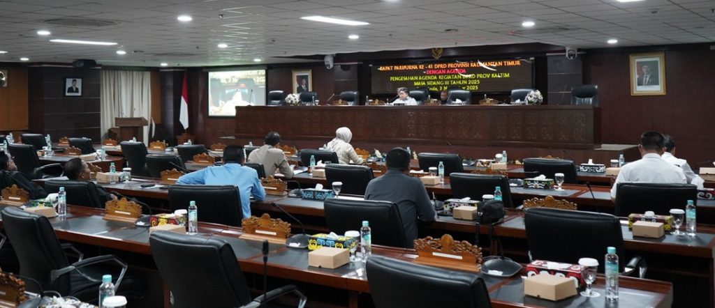Rapat Paripurna Ke-41 DPRD Kaltim Sahkan Renja Sidang-III, Perkuat Sinergi Pembangunan