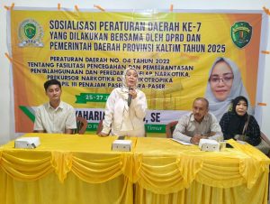 Perkuat Peran Masyarakat, DPRD Kaltim Sosialisasi Perda Antinarkoba P4GN-PN di PPU