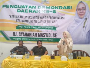 Penguatan Demokrasi Daerah ke-8 Syahriah Mas’ud di Desa Maruat-Paser, Ajak Masyarakat Terlibat Aktif