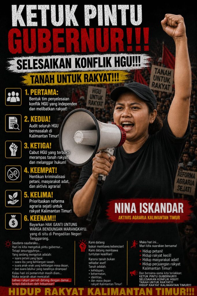 Ratusan Warga Korban Konflik Lahan di Kaltim, Gelar Aksi Ketuk Pintu Gubernur