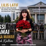 Drupadi Baladika Dukung Demo di Depan Kantor Gubernur Kaltim, Bagikan Ratusan Mawar Sebagai Penyejuk